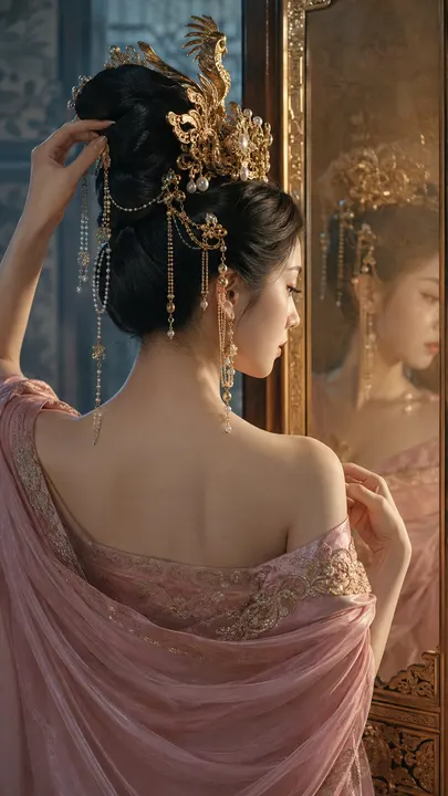 GPT Image 2.5 example: Tang-style CG portrait